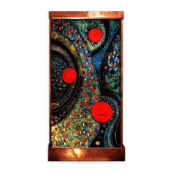 8 Foot Jeweled Navigator Wall Fountain - Indoor Fountains