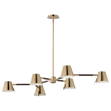 Maxim 25176 Carlo 24"W LED Abstract and Linear Chandelier - Dark Bronze /