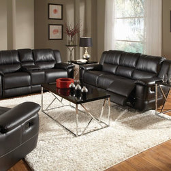 Coaster 3 Pieces Partridge Brown Casual Sofa Set - Living Room Furniture Sets