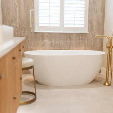 Lux Modern Spa Master bathroom