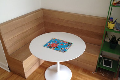 Minimalist dining room photo in New York