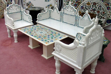 Traditional Carved Royal Marble Furniture