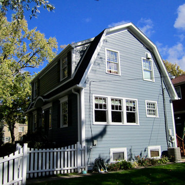 Dutch Colonial Home Remodel, Windows & James Hardie Siding in Park Ridge, IL