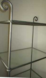 Shelving- Metal and Glass