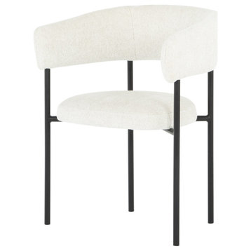 Cassia Buttermilk Boucle Dining Chair