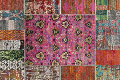 Saree Silk Hand Knotted Rugs