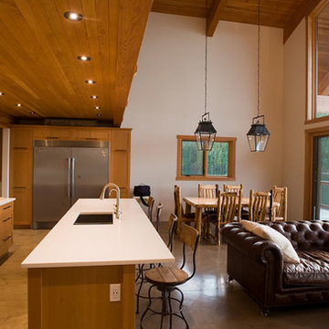 Contemporary Barrel Roof Timber Frame Cottage