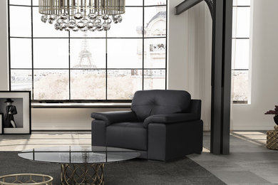 Aménagement d'un salon contemporain.