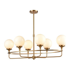 Elk Beverly Hills 6-Light Island Light 30147/6 - Satin Brass