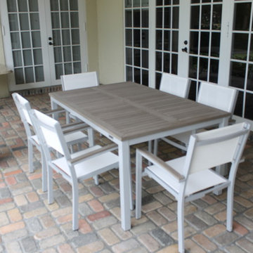 OUTDOOR FURNITURE TEAK AND POLYMER