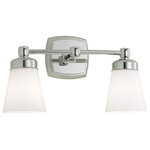 Norwell Lighting - Norwell Lighting 8932-CH-SO Soft Square - Two Light Wall Sconce - The Soft Square offers a variation on contemporarySoft Square Two Ligh Choose Your Option *UL Approved: YES Energy Star Qualified: n/a ADA Certified: n/a  *Number of Lights: Lamp: 2-*Wattage:75w Edison bulb(s) *Bulb Included:No *Bulb Type:Edison *Finish Type:Brush Nickel
