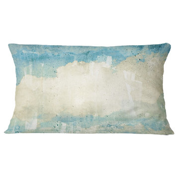 Sky On Wall Texture Abstract Throw Pillow, 12"x20"