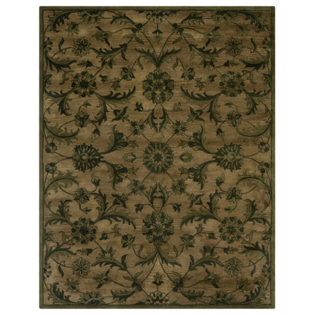 Safavieh Antiquity Collection AT824 Rug, Olive/Green, 7'6"x9'6"