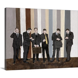 Contemporary Prints And Posters Gallery-Wrapped Canvas Entitled Business As Usual, 36"x27"