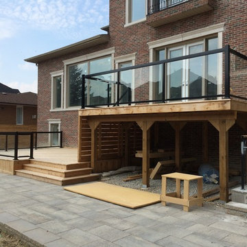 Aluminum and Glass Deck Railings - 112