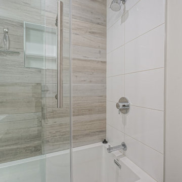 Transitional Hall Bathroom