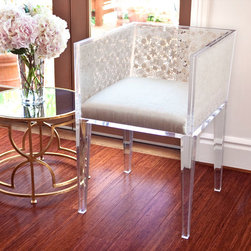 Natural Floret Lace Chair - Armchairs And Accent Chairs