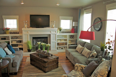 Elegant family room photo in Other