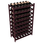 Wine Racks America - 54-Bottle Stackable Wine Rack, Premium Redwood, Burgundy Stain - Three times the capacity at a fraction of the price for the18 Bottle Stackable. Wooden dowels enable easy expansion for the most novice of DIY hobbyists. Stack them as high as you like or use them on a counter. Just because we bundle them doesn't mean you have to as well!