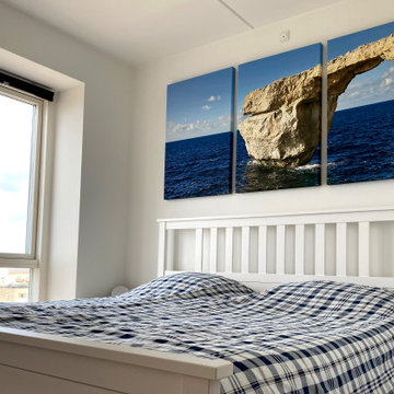 Above bed wall art for the master bedroom.