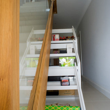Under stairs units with wine storage