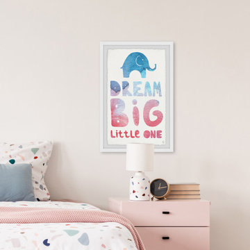 "Colorful Dream Big Little One II" Framed Painting Print