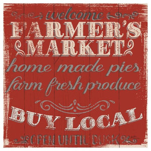 "Farmers Market X" Digital Paper Print by Janelle Penner, 20"x20"
