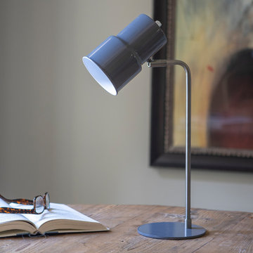 Reynolds Metal Can Task Table Lamp, Gray and Aged Pewter