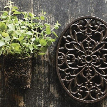 Cast Iron Trivets, Set of 2
