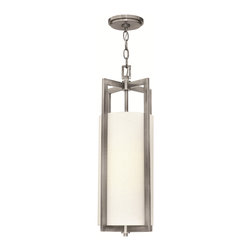 Hinkley - Hinkley Hampton 1 Light LED Mini-Pendant, Antique Nickel, 22.5" - Pendant Lighting