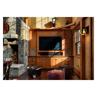 Alpine Ski Home - Rustic - Family Room - Burlington - by Randy Trainor ...