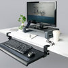 Desk-Clamp Keyboad/Mouse Tray With Gel Wrist Rest and Extra Wide Platform