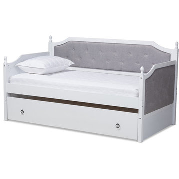 Mara Daybed with Trundle - White, Twin
