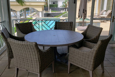 Mid-sized elegant backyard patio photo in Tampa