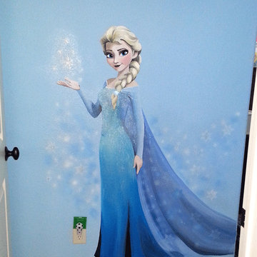 Girls room murals
