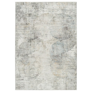 Vibe by Jaipur Living Lavorre Abstract Gray and Gold Runner Rug 2'6"x10'