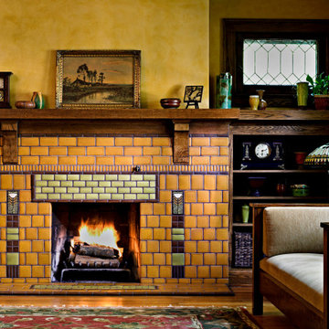 Arts and Crafts Fireplace