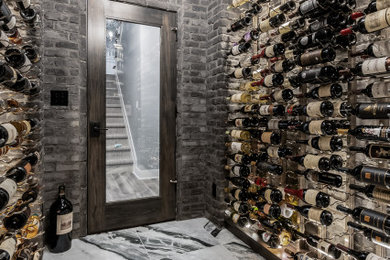 Wine cellar - traditional wine cellar idea in Chicago