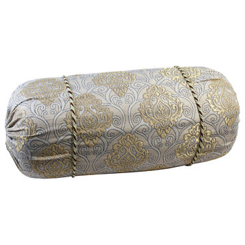 Natural Geo Cream/Gold Gao Takiya Bolster Pillow, Set of 2