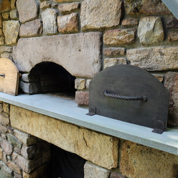 Solebury Wood Burning Brick Oven and Argentinian Wood Grill