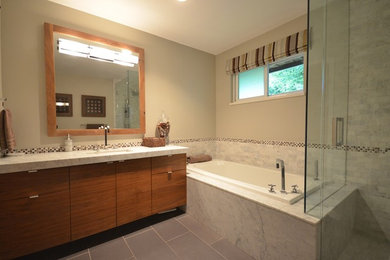 Inspiration for a contemporary bathroom remodel in Vancouver