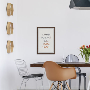 "Cafe Au Lait S'il Vous Plait" Framed Painting Print
