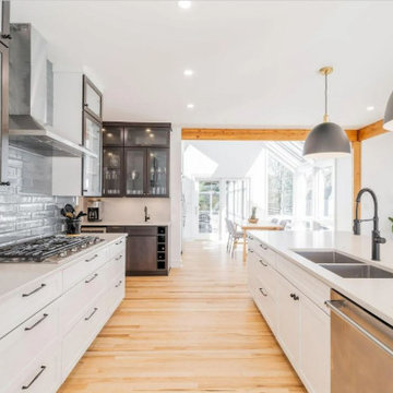 Contemporary Kitchen & Beverage Bar Remodel Crozet, VA