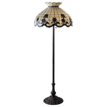 Meyda Lighting 228098 62" High Roseborder Floor Lamp