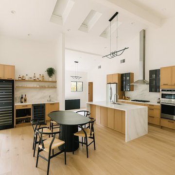 Modern Kitchen Remodel with Waterfall Island - San Ramon, CA