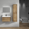 Aurora 30'' Wall Mounted Modern Bathroom Vanity, White Oak