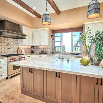 Traditional Kitchen with Rustic Elements