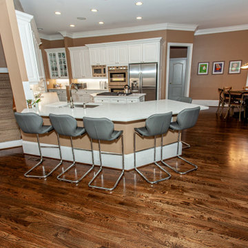 Open Floor Plan Kitchen, Dining, and Living Room