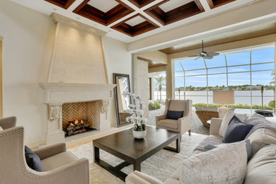 Transitional living room photo in Other