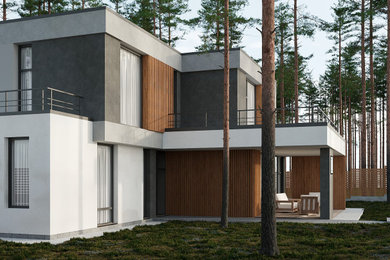 Design of a house in a wooded setting